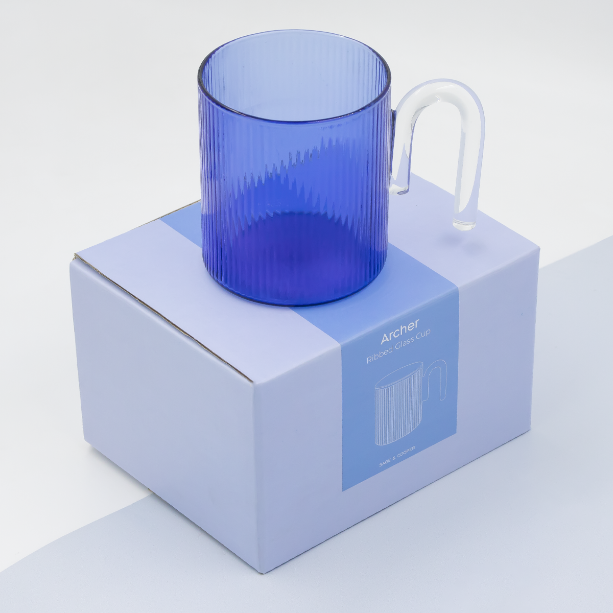 Sage & Cooper - Archer Ribbed Glass Cup