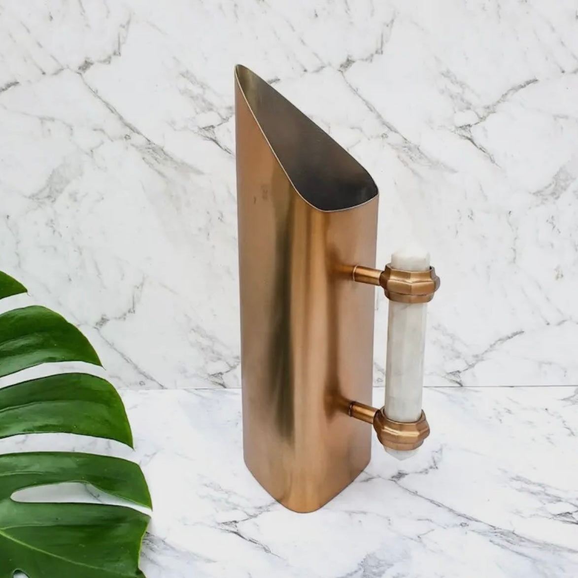 Copper & Marble Water Jug