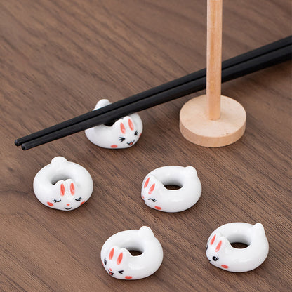 Ceramic Rabbit Chopstick Holder