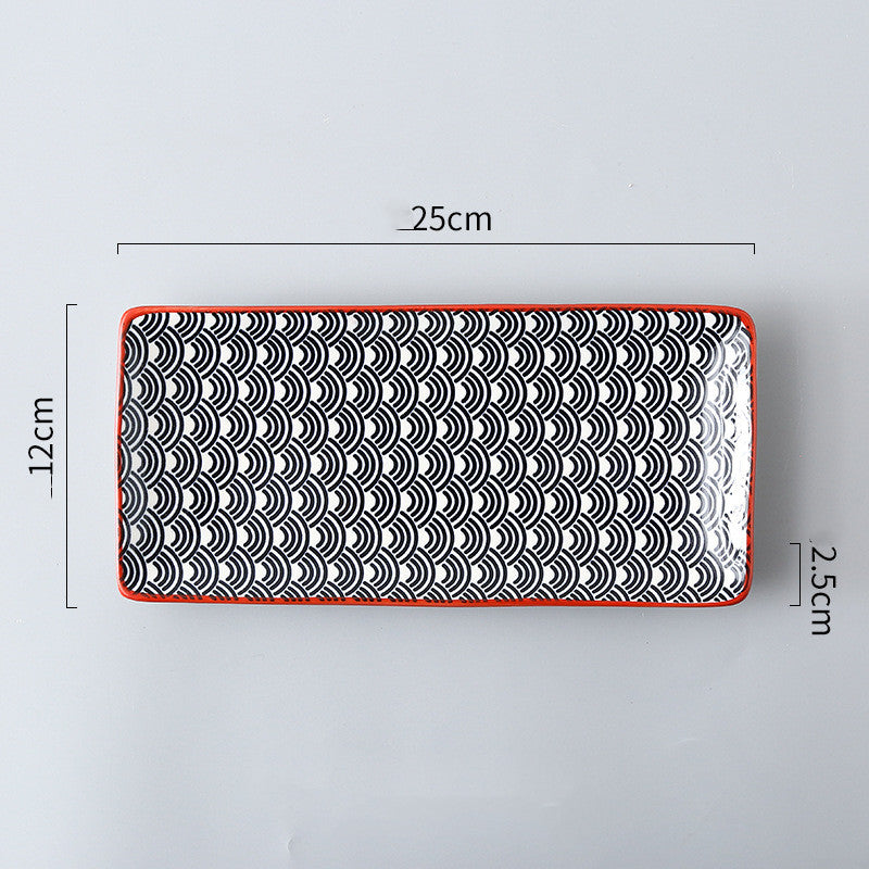 Japanese Creative Rectangular Sushi Plate