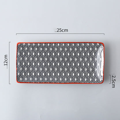 Japanese Creative Rectangular Sushi Plate