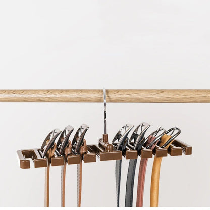 Tie Hanger Wardrobe Belt Rotating Organizer Rack_4