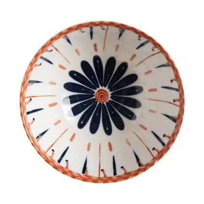 Japanese Vine Flower Ceramic Bowl