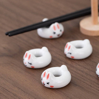 Ceramic Rabbit Chopstick Holder