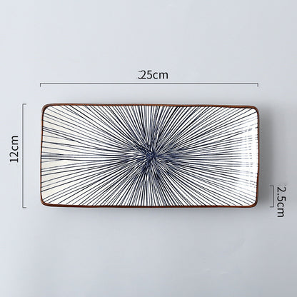 Japanese Creative Rectangular Sushi Plate