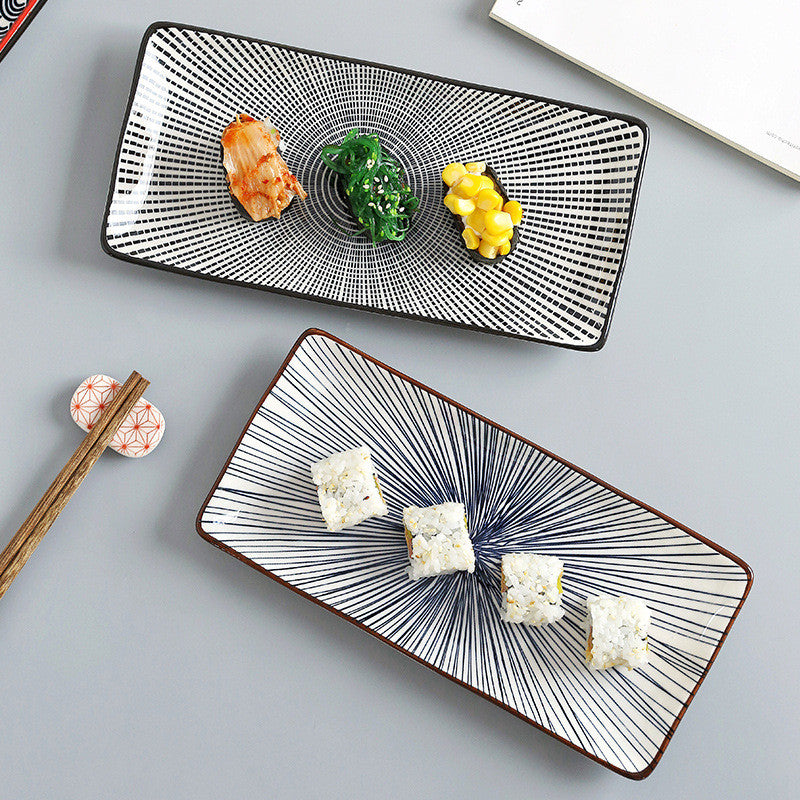 Japanese Creative Rectangular Sushi Plate