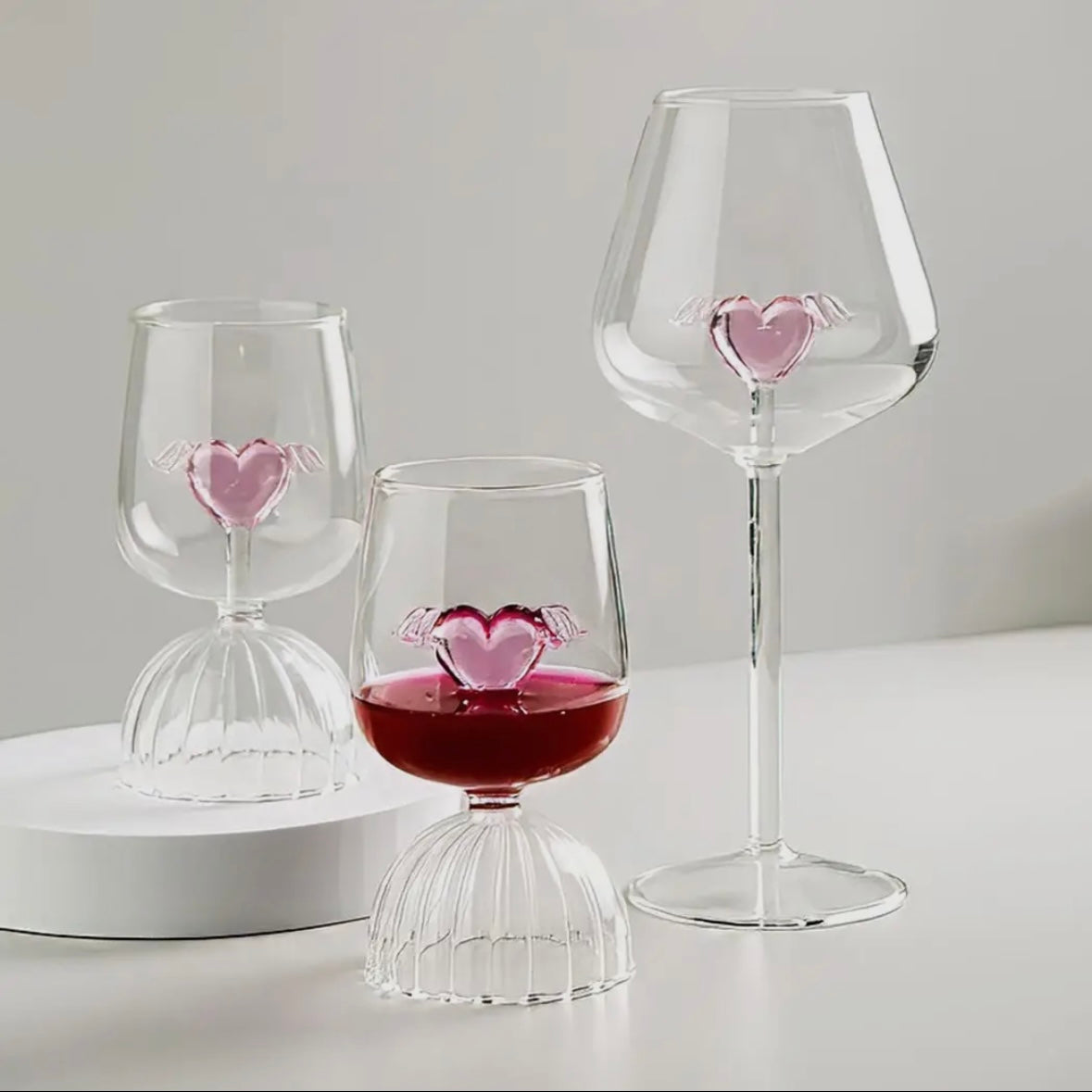 “Cupid” Red Wine Glass