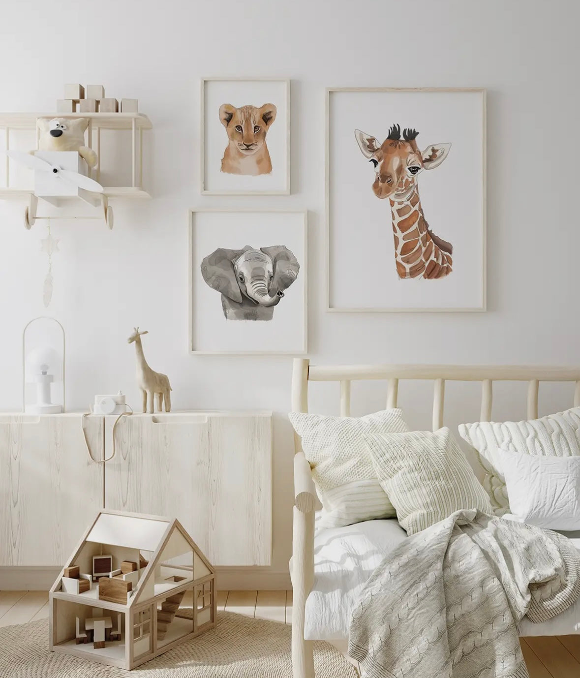 The Safari Nursery Wall Art