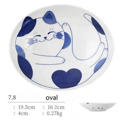 Japanese Style - Cat Ceramic Bowl