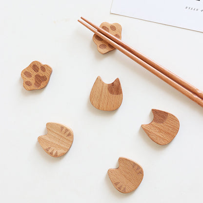 Beech Cat Chopstick Rest