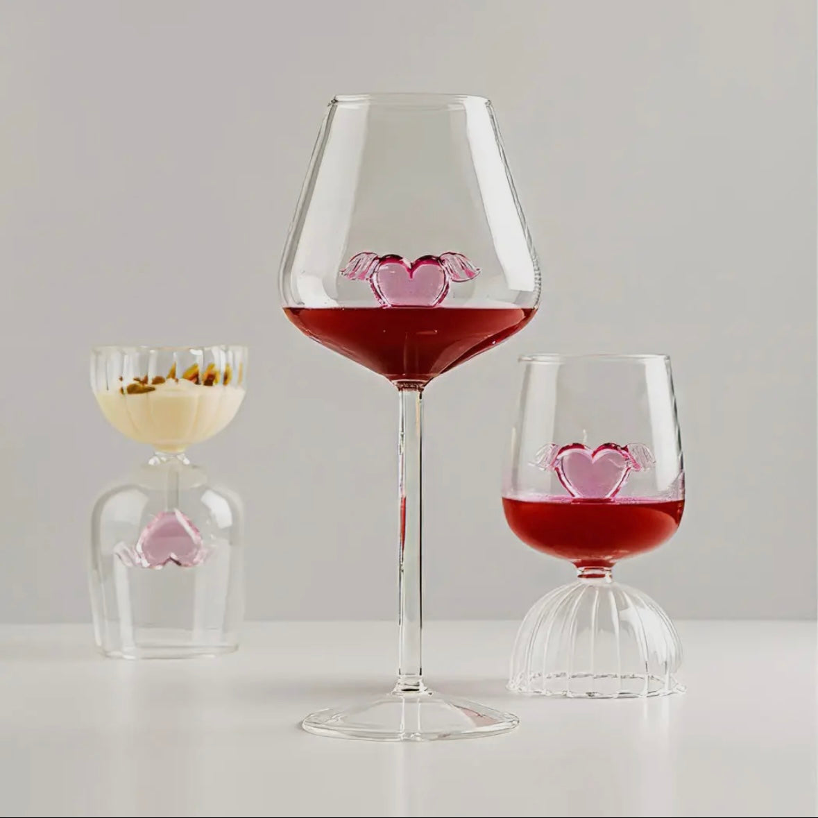 “Cupid” Red Wine Glass