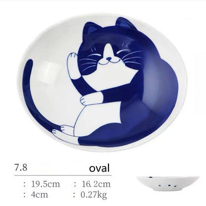 Japanese Style - Cat Ceramic Bowl