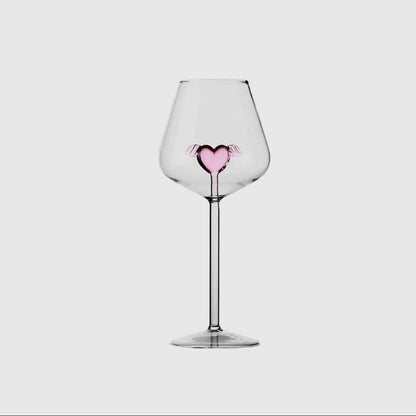 “Cupid” Red Wine Glass