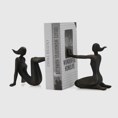 Pushing Women Bookends