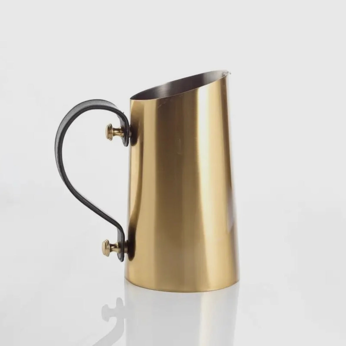 Brass Leather Jug