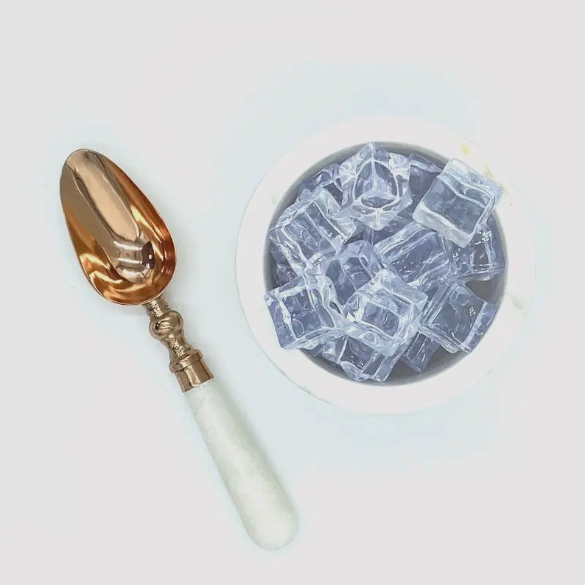 Ice Scoop Copper Marble