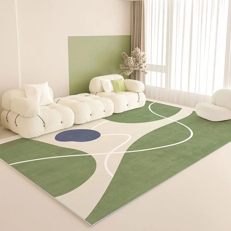 Minimalistic Nordic Rug - Green