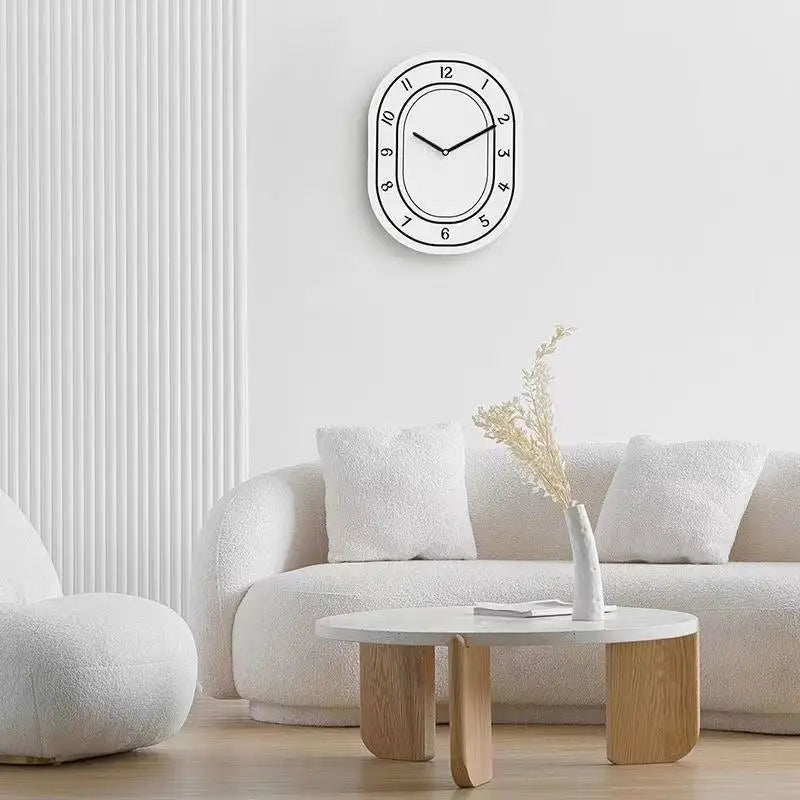 Minimalist White Wall Clock