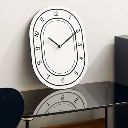 Minimalist White Wall Clock