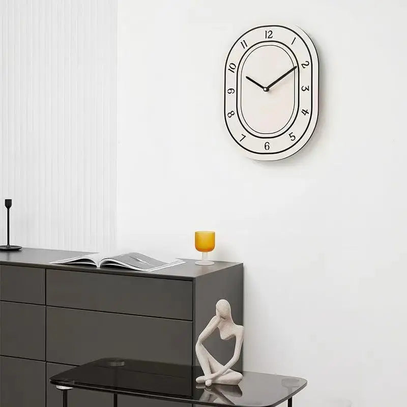 Minimalist White Wall Clock