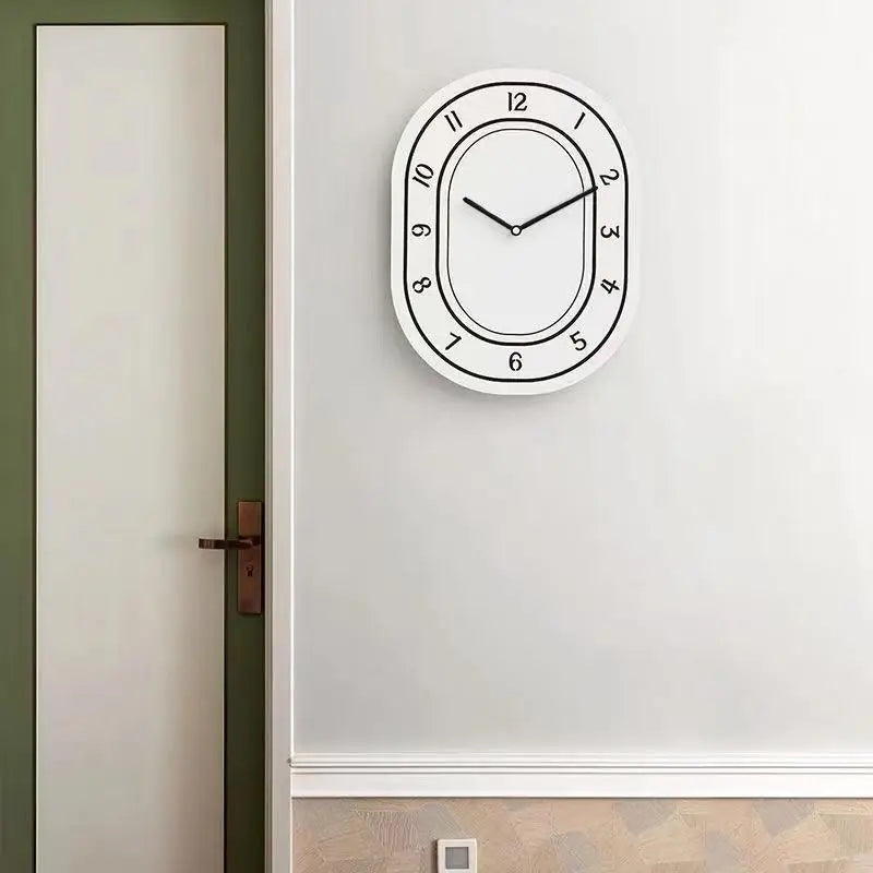 Minimalist White Wall Clock