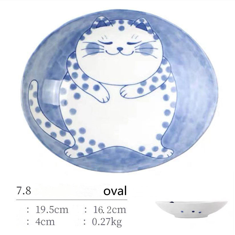 Japanese Style - Cat Ceramic Bowl