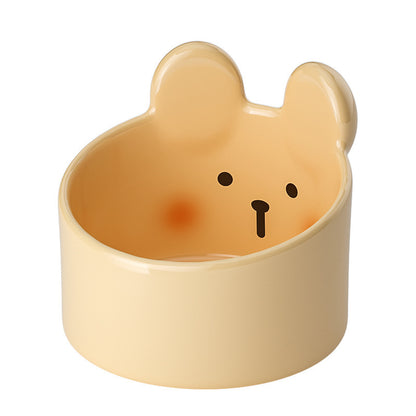 Blush Critter Ceramic Pet Bowl